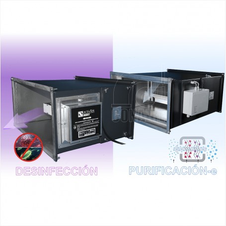 SISTEMA CLEAN AIR-Twin ePlus  | Filtración electrostática + desinfección por fotocatálisis