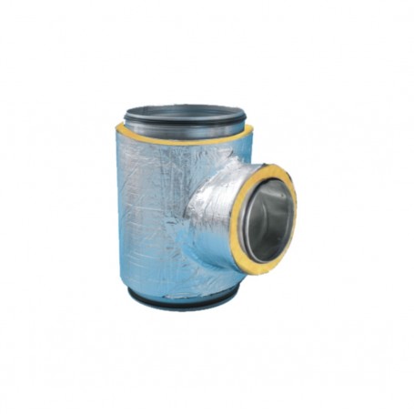 TE BOCA REDUCIDA SEGMENTADA 90º GALVANIZADA CON AISLAMIENTO EXTERIOR | JG EXTRACOVER-AL | CONAIRE